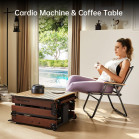 Máquina de Remo Kingsmith WR3L, Resistencia por agua, APP, Plegable 3 partes, Silenciosa, Soporte móvil/tablet, Madera