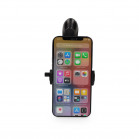 Soporte universal de móvil para coche KSIX, Para rejilla de ventilación, Fijación de gancho, Negro