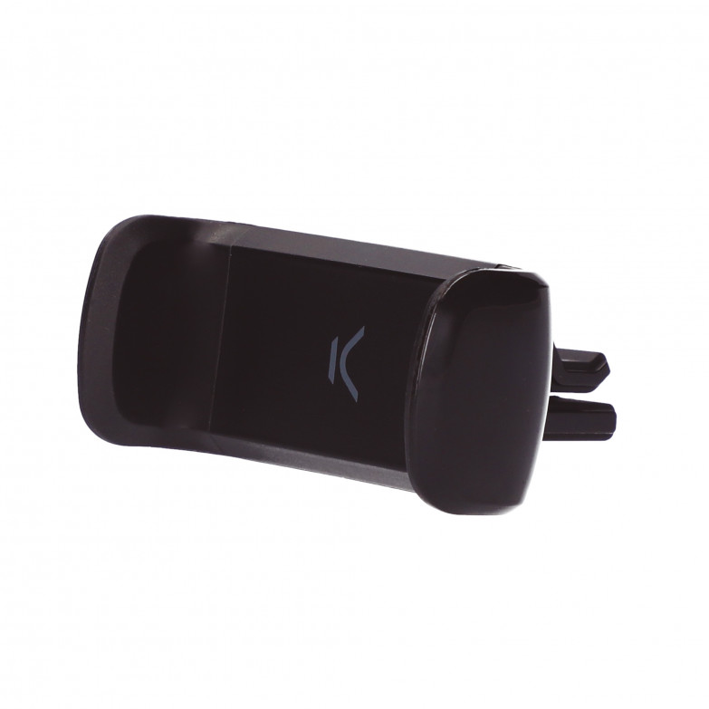 Soporte universal de móvil para coche Ksix, Para rejilla de ventilación, Fijación de pinza, Negro