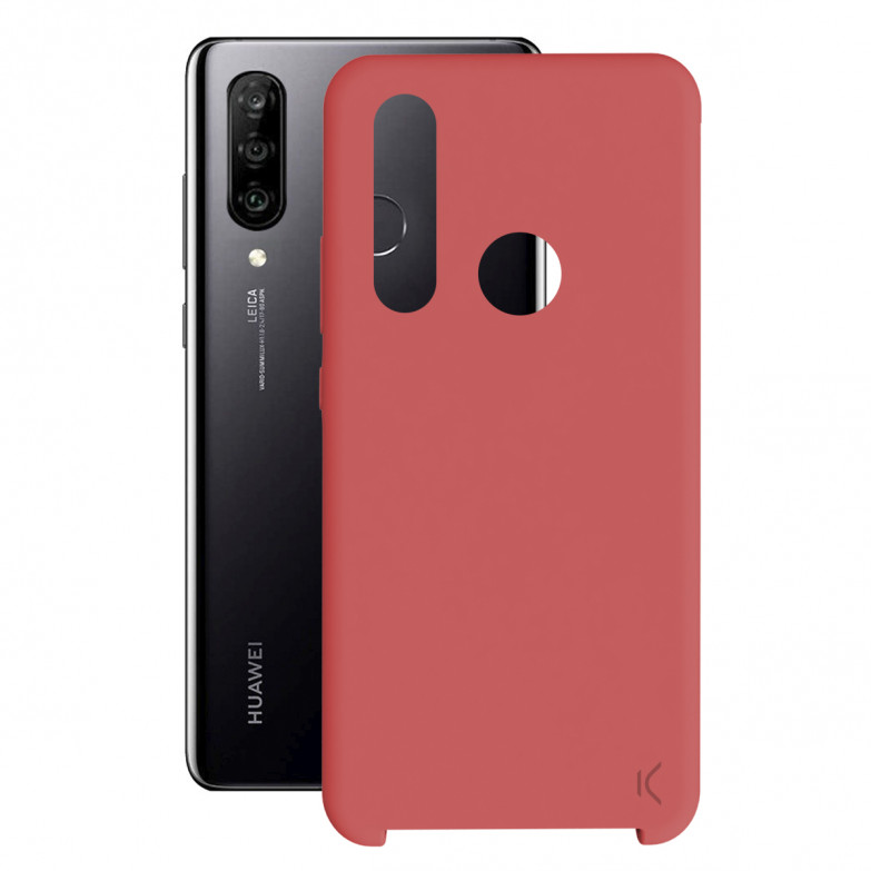 Ksix Soft Silicone Case For Huawei P30 Lite Red