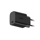 KSIX display pack with 20 GaN 20 W USB-C PD and PPS chargers in 4 colours