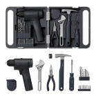 Kit de herramientas HOTO, Taladro 16 V, 50 Nm, 1.700 rpm, 26 accesorios, Maletín de transporte