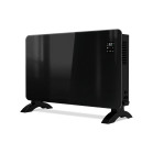KSIX electric convection heater, 1,500 W, LED display, Tuya app, remote control, freestanding or wall-mounted, black