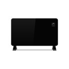 KSIX electric convection heater, 1,500 W, LED display, Tuya app, remote control, freestanding or wall-mounted, black