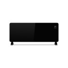 KSIX electric convection heater, 2,500 W, LED display, Tuya app, remote control, freestanding or wall-mounted, black