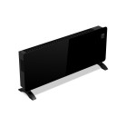 KSIX electric convection heater, 2,500 W, LED display, Tuya app, remote control, freestanding or wall-mounted, black