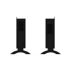 KSIX electric convection heater, 2,500 W, LED display, Tuya app, remote control, freestanding or wall-mounted, black