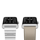 KSIX Nexus smartwatch, classic design, curved AMOLED display, stainless steel, IP68, 2 straps: silver and vegan leather