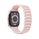 Smartwatch KSIX Loop, AMOLED, Llamadas, Salud y deporte, 7 días de autonomía, 1ATM, correa magnética rosa