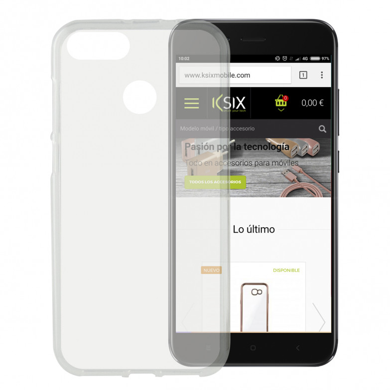 Ksix Flex Cover Tpu For Xiamoi Mi A1 Transparent