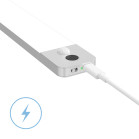 Luz LED KSIX Sense Motion, 50 cm, Doble sensor movimiento, 180 lm, 84 LEDs, Brillo regulable, Recargable USB-C