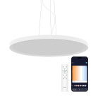 Levora KSIX SmartLED Ceiling Light, CCT, Ø40 cm, 3,700 lm, 240 LEDs, 30 W, ultra-slim, mounted or suspended, Tuya app