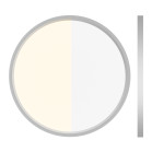 Levora KSIX SmartLED Ceiling Light, CCT, Ø40 cm, 3,700 lm, 240 LEDs, 30 W, ultra-slim, mounted or suspended, Tuya app