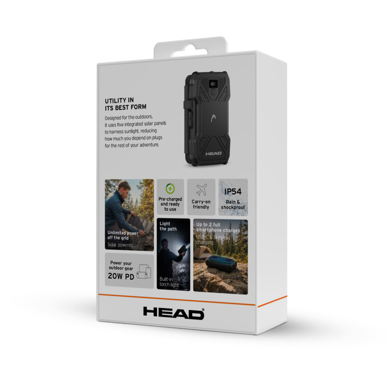 Powerbank solar HEAD Trek 10.000 mAh,...