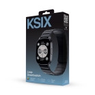 KSIX Loop Smartwatch, AMOLED, Calls, Health and fitness, 7 days’ battery life, 1ATM, black magnetic strap