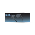 KSIX Sonance Audio Sunglasses, Music and Hands-Free Calls, Open-Ear, 5-hour battery life, UV400 Anti-Blue, IPX4, Black