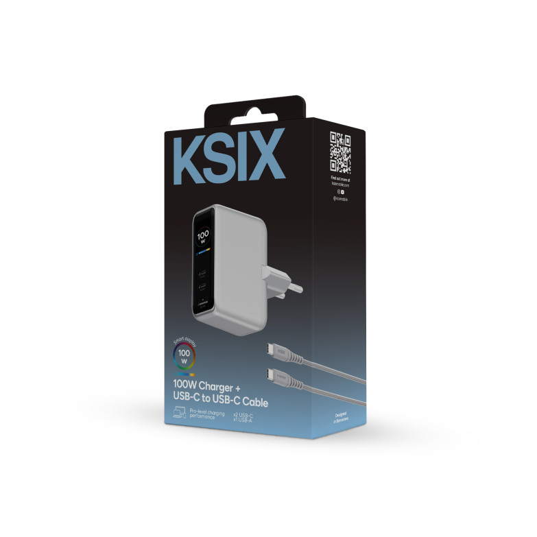 KSIX VoltView GaN 100 W Wall Charger...