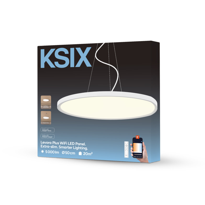Plafón SmartLED KSIX Levora Plus,...