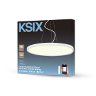 Levora Plus KSIX SmartLED Ceiling Light, CCT, Ø50cm, 5,000lm, 318 LEDs, 40W, ultra-slim, mounted or suspended, Tuya app