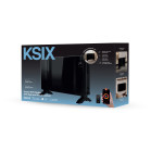 KSIX electric convection heater, 1,500 W, LED display, Tuya app, remote control, freestanding or wall-mounted, black