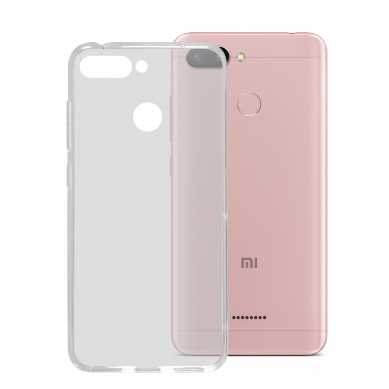 Funda para Xiaomi Redmi 6A, Semirrígida, Transparente