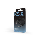 KSIX USB-C to USB-C KSIX 60W charge and data cable, Magnetic, Braided, 1 m, Black