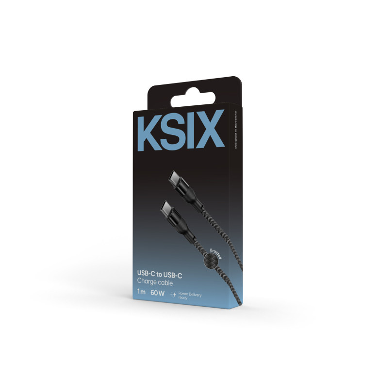 Cable de carga y datos KSIX, 1m,...