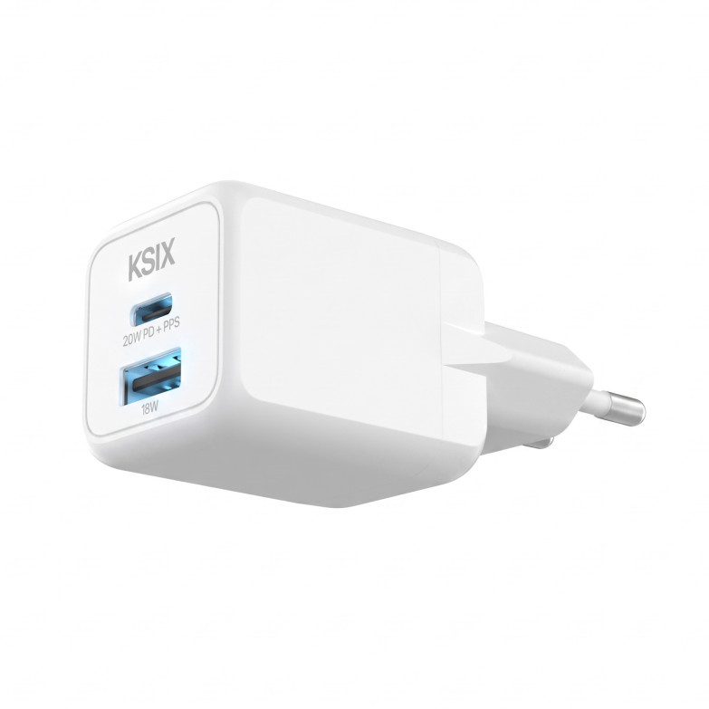 KSIX 20W Wall Charger, GaN, PPS,...