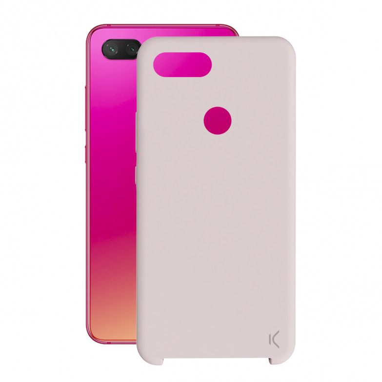 Funda para Xiaomi Mi 8 Lite, Semirrígida, Rosa