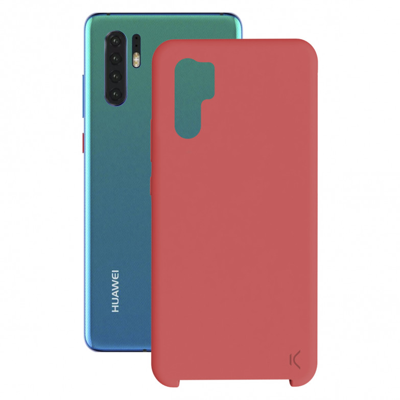 Funda para Huawei P30 Pro, Semirrígida, Rojo