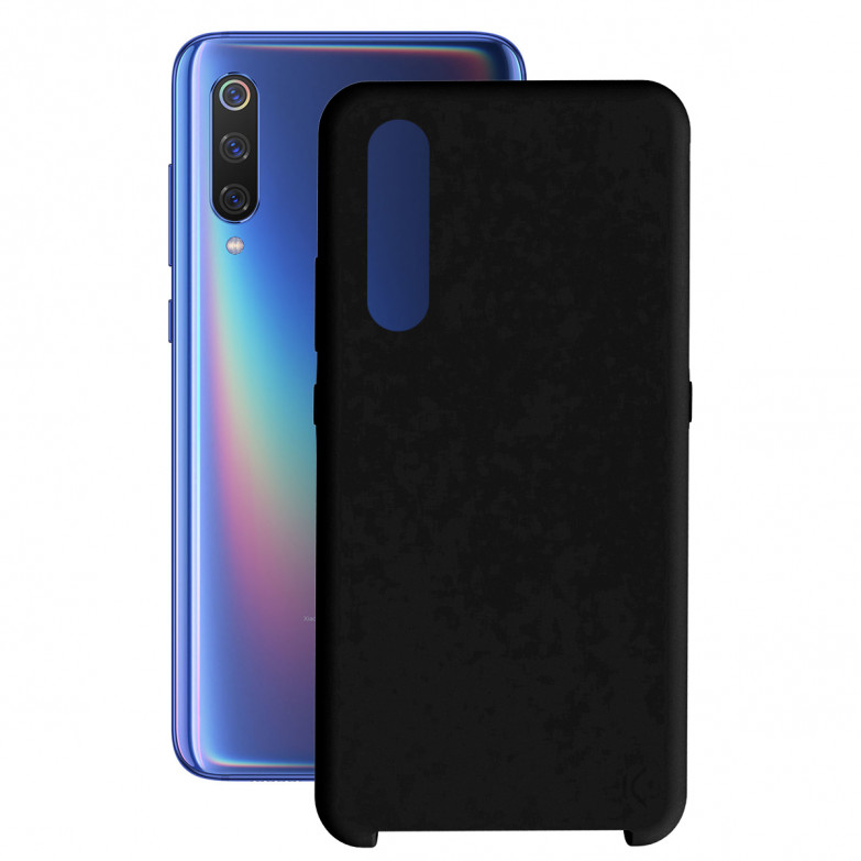 Funda para Xiaomi Mi 9, Semirrígida, Negro