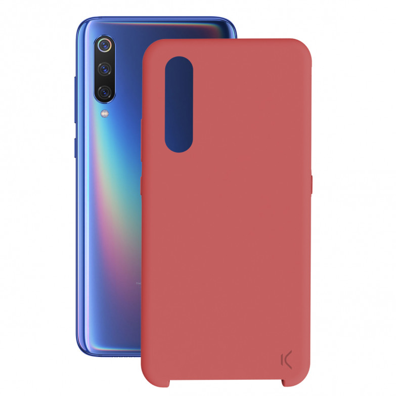 Funda para Xiaomi Mi 9, Semirrígida, Rojo