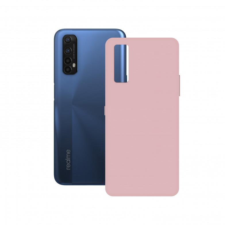 Funda Ksix para Realme 7, Flexible, Rosa