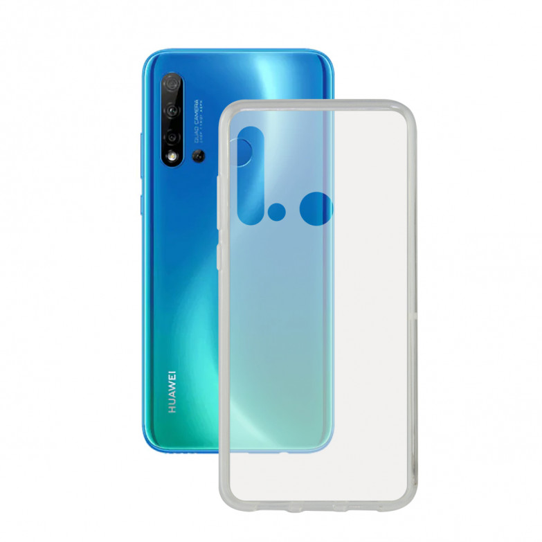 Funda para Huawei Nova 5I, Semirrígida, Transparente