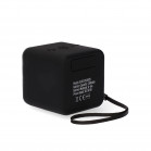 KSIX Kubic Box portable wireless speaker, Up to 4 hours autonomy, Calls, True Wireless Stereo, Micro SD slot, Black