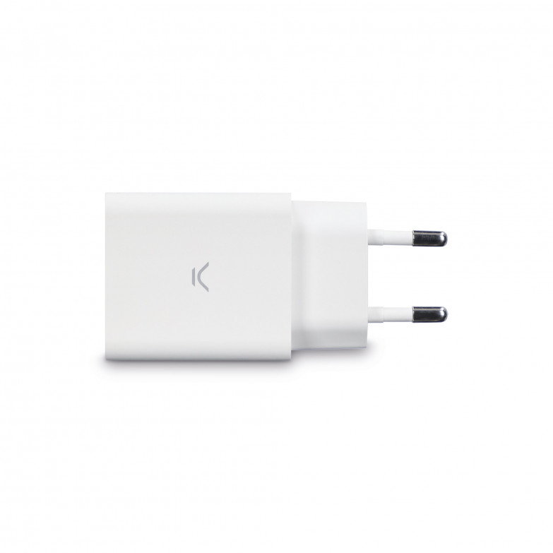 KSIX 12W wall charger, USB-A port, White