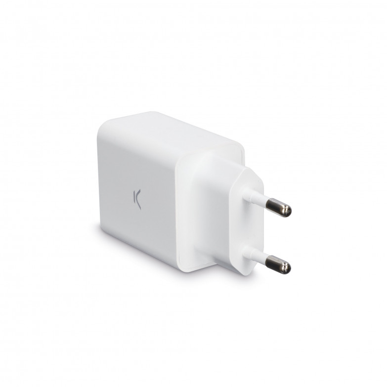 KSIX 12W wall charger, USB-A port, White