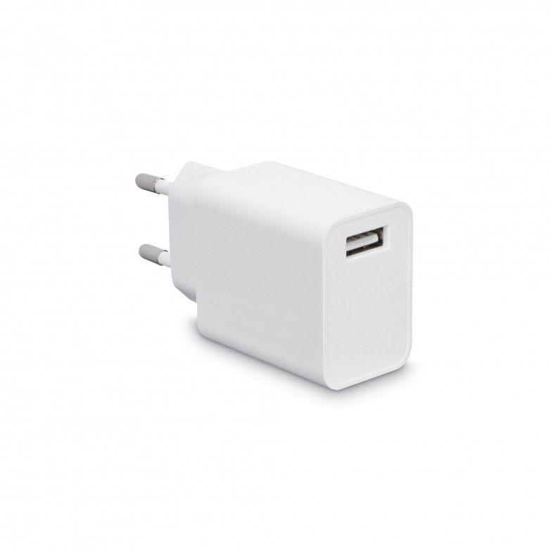 KSIX 12W wall charger, USB-A port, White