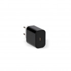 Cargador de red Contact 20 W, Power Delivery, Carga rápida, Puerto USB-C, Negro
