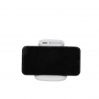 KSIX Wireless Charger and Pencil Box 10W, 2 USB outputs, White