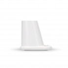 KSIX Wireless Charger and Pencil Box 10W, 2 USB outputs, White