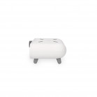 Despertador cargador inalámbrico KSIX 10W, Tecnología Qi, Indicador de temperatura, Blanco