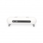 Despertador cargador inalámbrico KSIX 10W, Tecnología Qi, Indicador de temperatura, Blanco