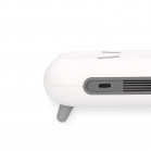 Despertador cargador inalámbrico KSIX 10W, Tecnología Qi, Indicador de temperatura, Blanco