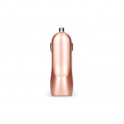 Cargador de coche KSIX, 10W, 2 salidas USB A, Rosa metalizado