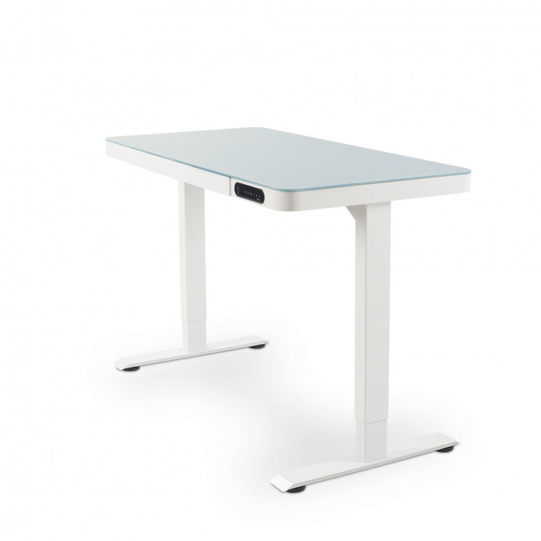 Desk, Adjustable height, 2 motors, Nate App included, Micro USB Port, White