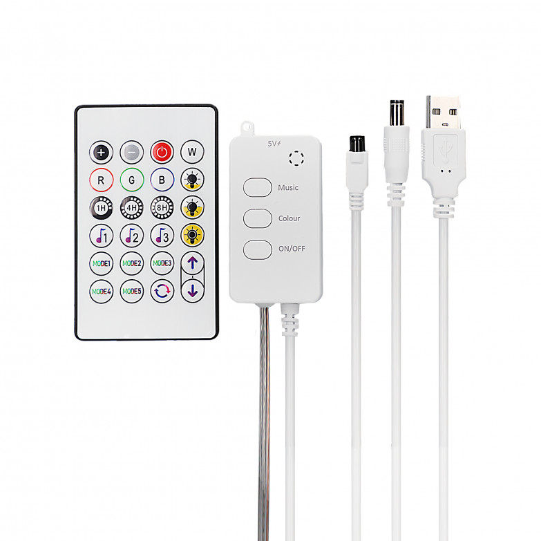 KSIX LED garland 10m, 16 RGB colors...