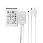 KSIX LED garland 10m, 16 RGB colors lighting, Remote control, Connected, IP65