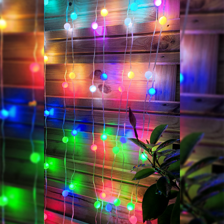 KSIX LED garland 10m, 16 RGB colors...