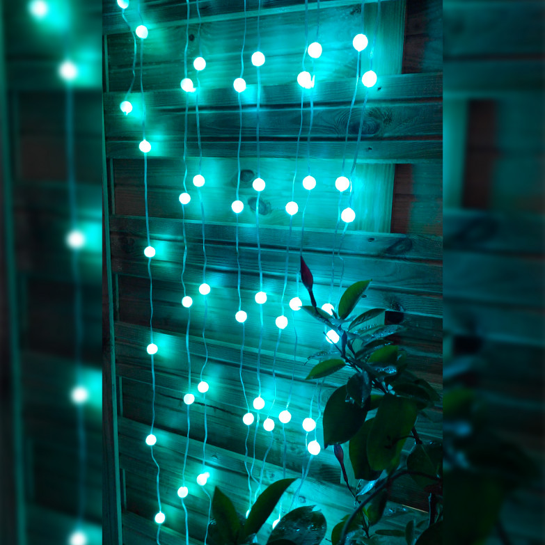 KSIX LED garland 10m, 16 RGB colors...